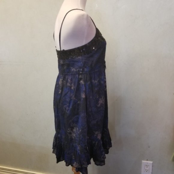 French Connection floral sequin dress size 2 (J17) - Picture 7 of 8